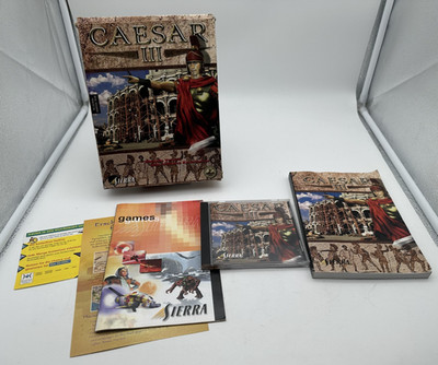 Caesars 3 III PC Spiel Big Box mit Handbuch Guter Zustand Sierra Selten