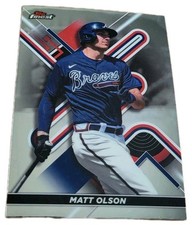 2022 Topps Finest #77 Matt Olson Atlanta Braves MLB Baseball Card (N9