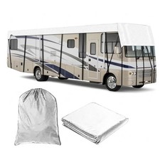 Rv Cover for Roof - 210D Oxford Cloth, Wind, Rain and Snow Proof, 9.5m 3m Gray