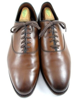 Allen Edmonds ''CARLYLE'' Men's Leather Plain Toe Oxfords 11 EEE Chili  (760N)