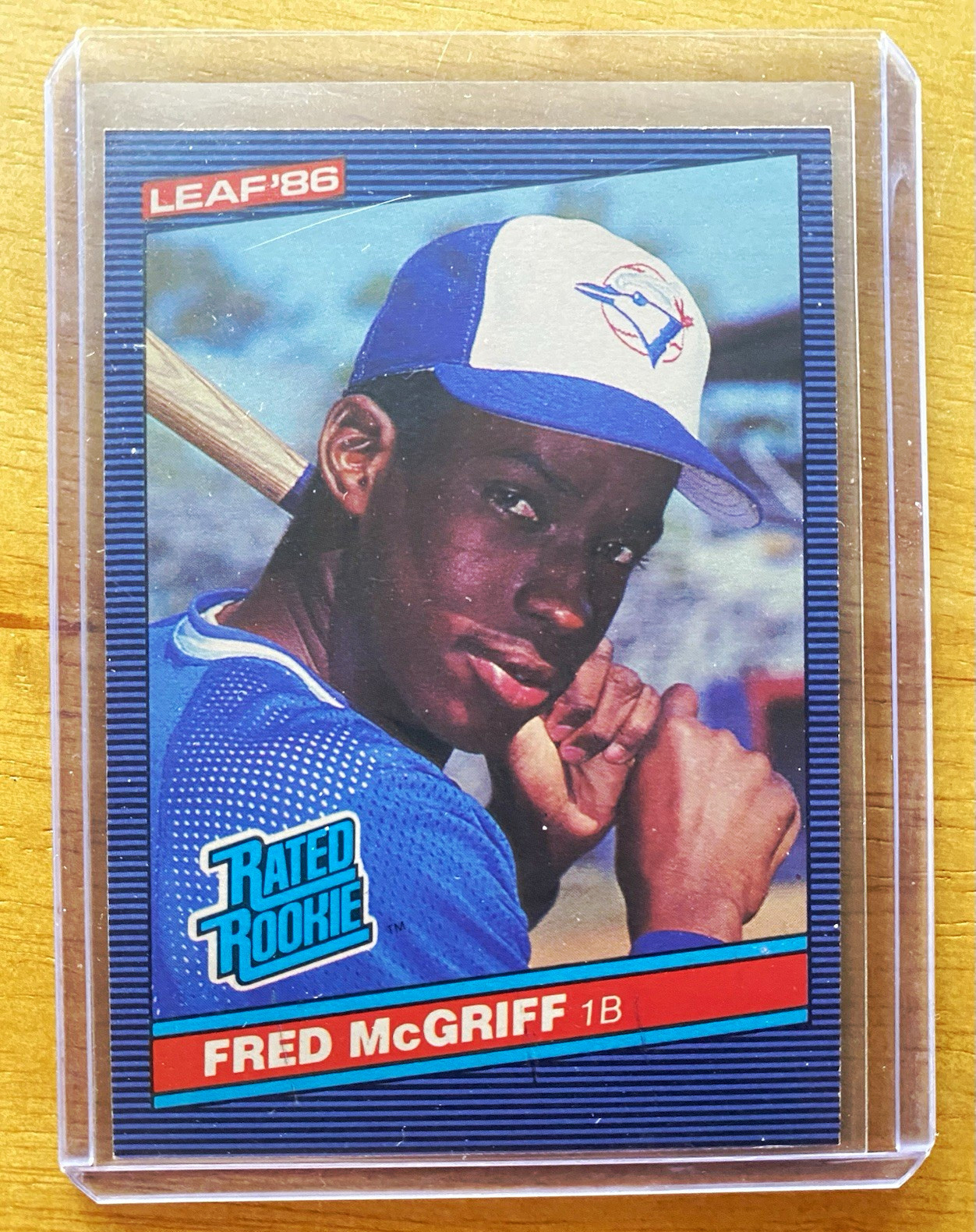 Leaf Donruss 1986 Fred McGriff Rated Rookie Card RC #28 Toronto Blue Jays HoF EX