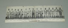 RARE 1907 HARRISBURG SENATORS TRI-STATE LEAGUE FOLD OUT BASEBALL POSTCARD
