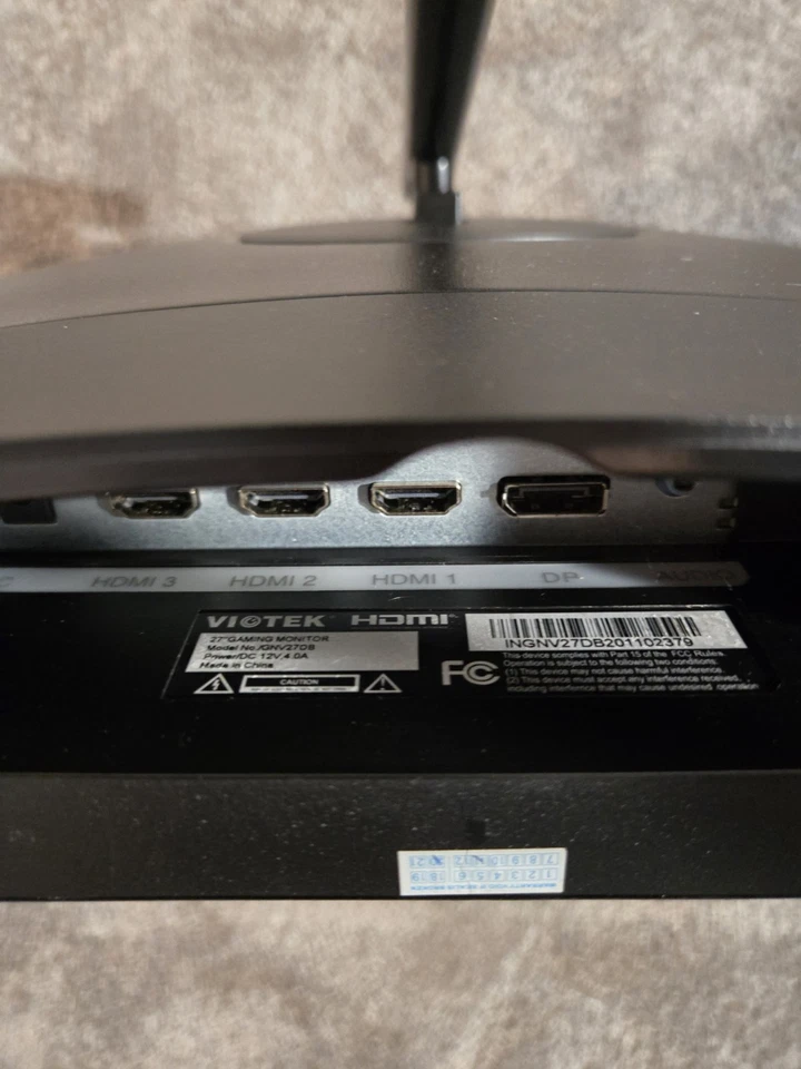 Viotek GNV27DB 27" LED Curved Monitor 144Hz 2560x1440P 6ms 3xHDMI DP - Image 4 of 4