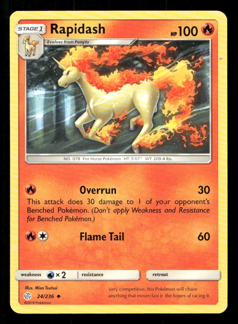 Rapidash 24/236 Cosmic Eclipse NM/M Pokemon