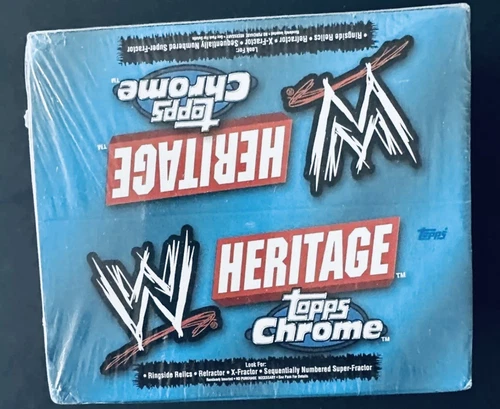 2006 Topps Chrome Heritage WWE Wrestling Factory Sealed 24 Pack Hobby Box AUTOS?