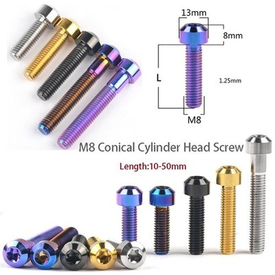 M8x10mm-50mm Zylinderkopf Schrauben T40 GR5 Torx Titanschrauben Für Motorrad