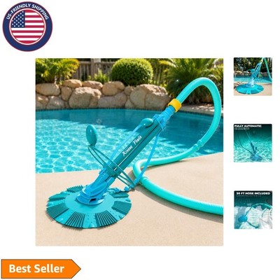 Advanced Automatic Pool Cleaner - Suction Vacuum with 30ft Hose Set Included