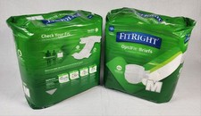 Medline FitRight OptiFit Briefs Adult Medium 32  - 44  Extra Absorb Total Of 2