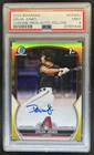 2023 Bowman Druw Jones Chrome Auto Yellow Refractor 1st #/75 Diamondbacks PSA 9