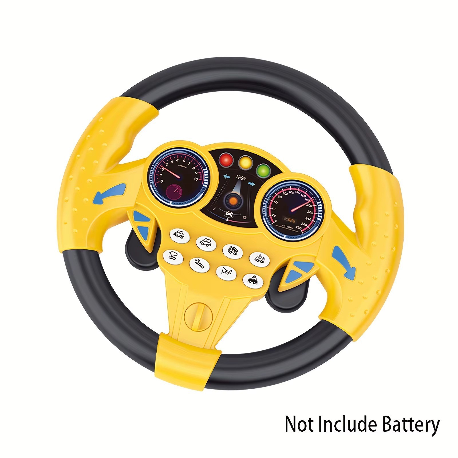 Kids Steering Wheel Toy with Sound & Lights | Educational Dr