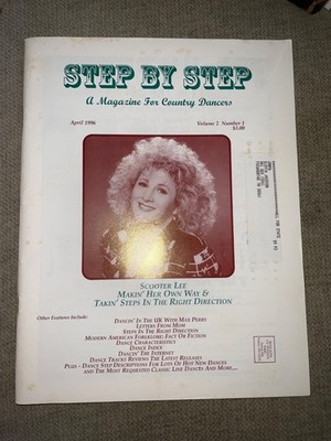 Step By Step A Magazine For Country Dancers Apr 1996 Vol 2 No 1 Vtg Dancing