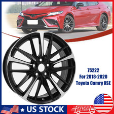 New 19 Machined Black Alloy Wheel Rim For 2018 2019 2020 Toyota Camry Xse 75222 New 19 Machined Black Alloy Wheel Rim For 2018 2019 2020 Toyota Camry Xse 75222