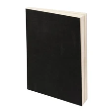 LayFlat Sketchbook - 8.27 x 11 Inches - Black Blank Note Book, 64 Sheets, Thi...