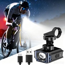 Super Bright LED Bike Light USB Rechargeable Bicycle Front Headlight Waterproof