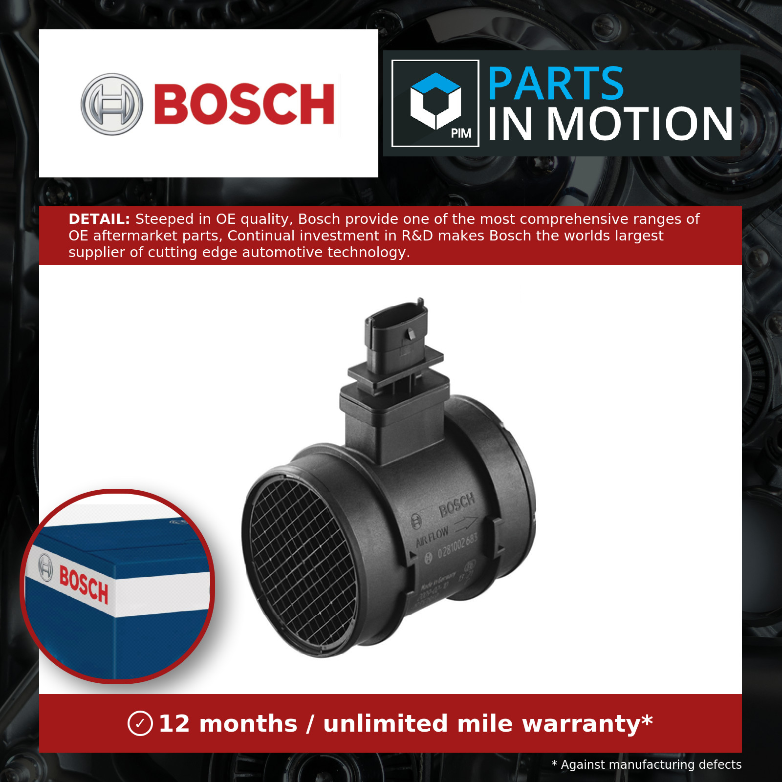 4x ✅Fits BOSCH 0 281 002 683 HOT-FILM AIR-MASS METER ⭐UK Seller⭐ - Image 14