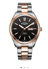 Brand new Gents Rotary Automatic Henley Day/date Bracelet GB05382/04 *No Box