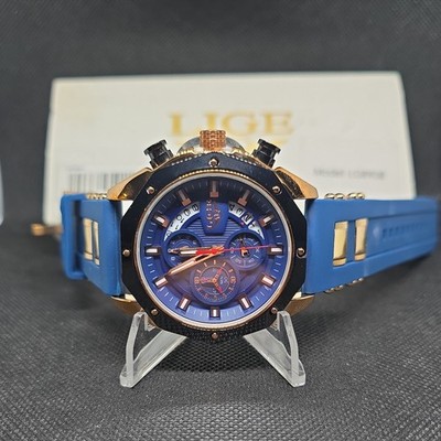 Brand New- LIGE Brand Men Sport Watch Fashion Boy Silicone Wristwatch Quartz
