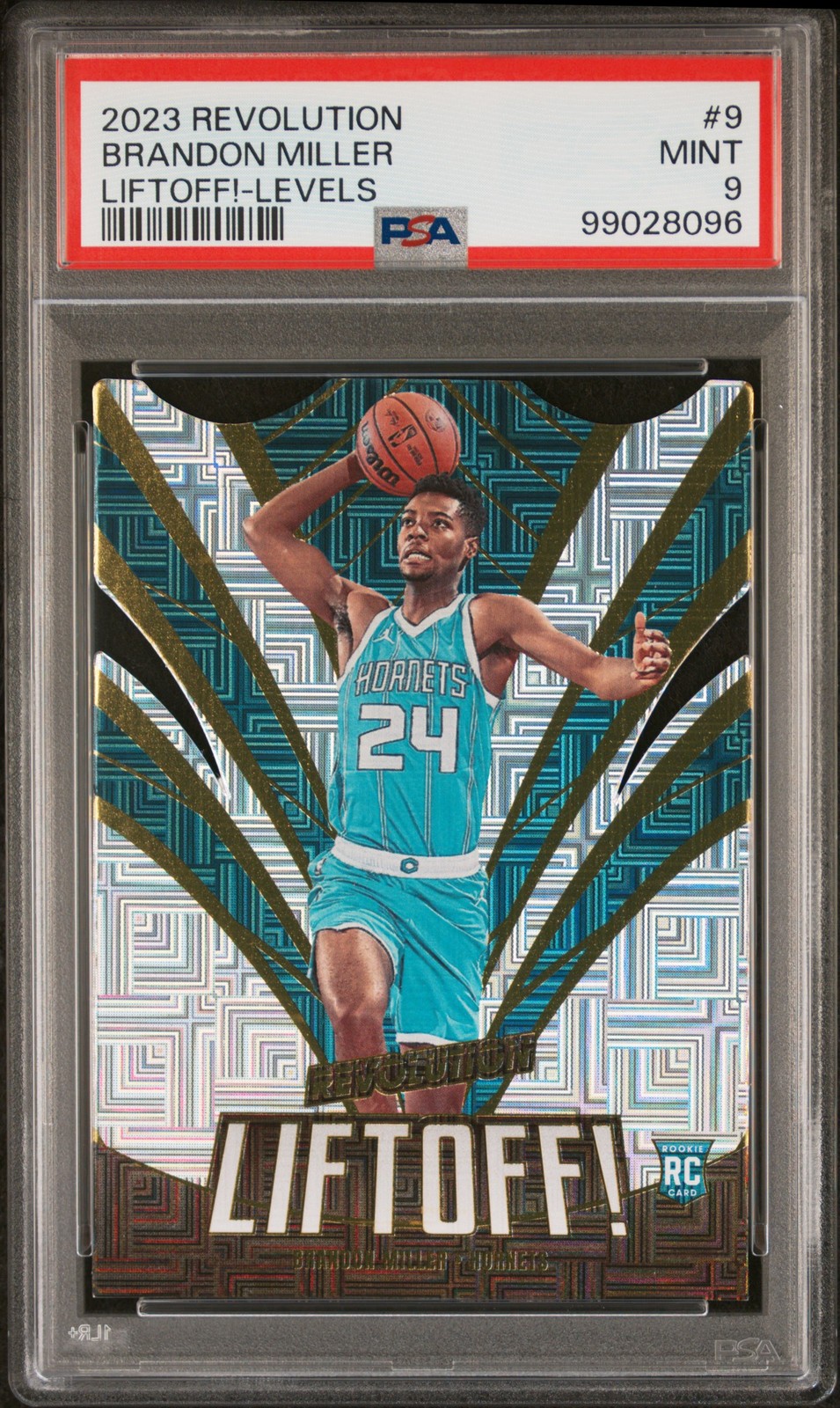 2023 Panini Revolution Liftoff! #9 Brandon Miller Liftoff!-Levels PSA 9 RC
