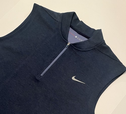 NWOT NIKE Tiger Woods Collection Mens XL 1/4 Zip Golf Pullover Vest-Blue - Picture 4 of 9