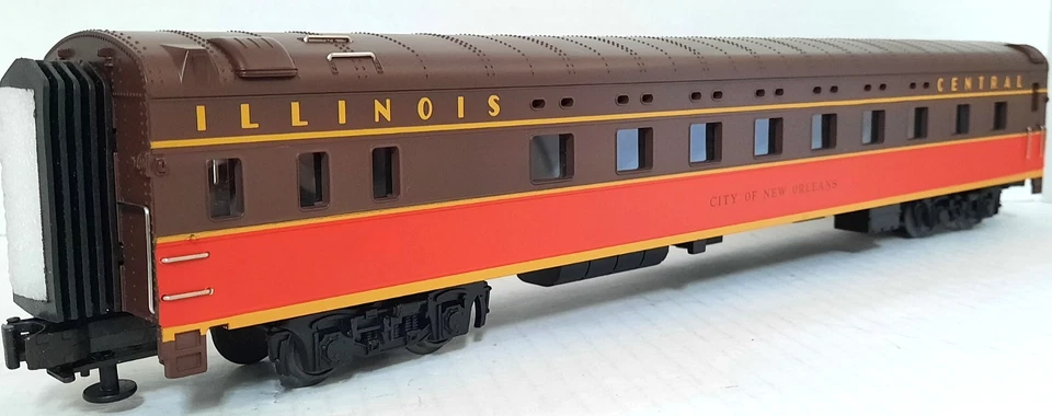 MTH ~ O GA ~ ILLINOIS CENTRAL - 70' STREAMLINED SLEEPER/DINER ~ # 20-6661 - NEW - Image 3 of 4