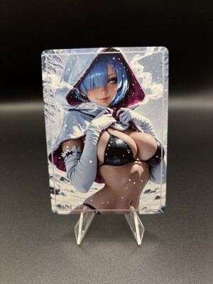 Rem Zero Waifu Card TCG Full Art Waifu Legends Custom Goddess Anime