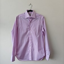 The Armoury Cotton Oxford Spread Collar Shirt, Fits 16 Made In Italy Pink