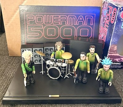 Powerman 5000 Limited SMITI 3'' Figures Concert Set *Missing A Few Pieces 2001