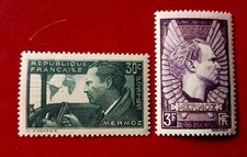 Timbres France Neufs **1937- YT 337/38-  Jean Mermoz  -