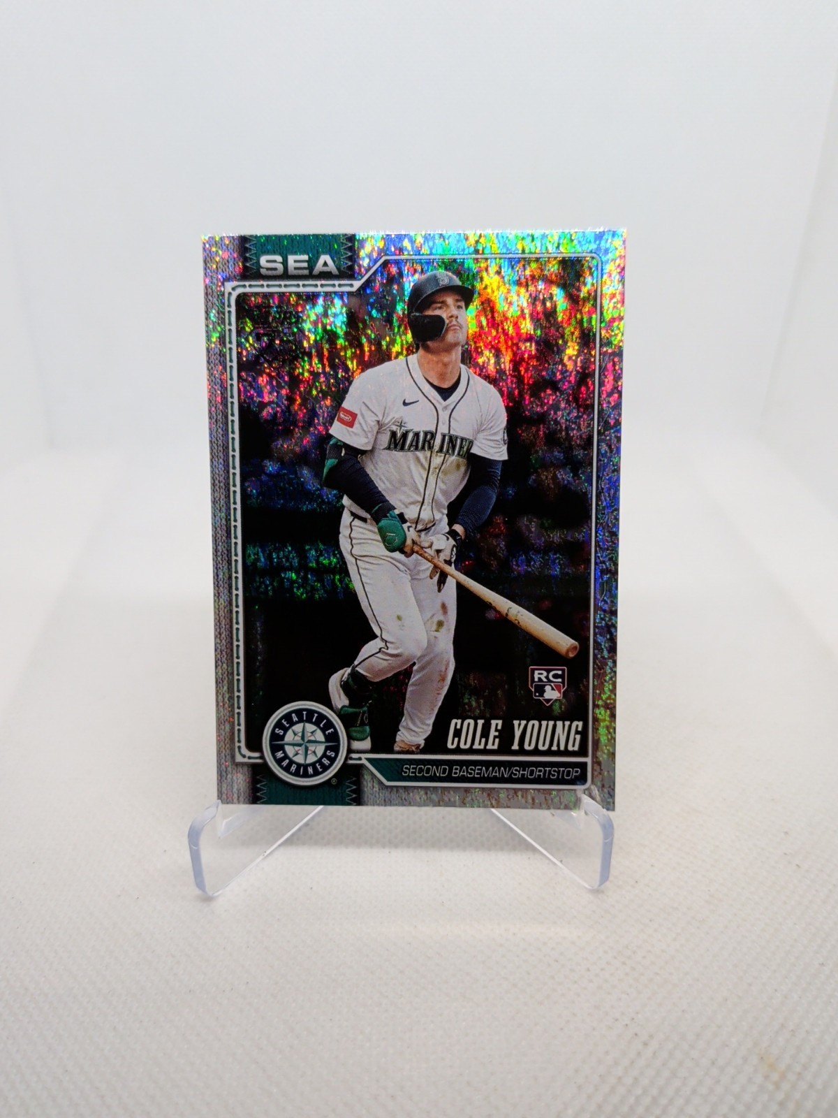 2026 Topps #129 Cole Young Sandglitter (RC) Seattle Mariners