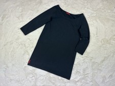 VTG Prada red tab patch pocket long stretch tunic / size S
