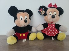 Vintage 1987 Walt Disney Mickey  Minnie Mouse Plush Stuffed Toy Parks Exclusive