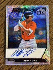 2026 Leaf Metal Baseball Base Auto Mitch Voit Silver Shimmer #BA-MV1 /10