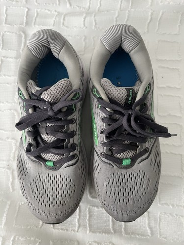 Brooks Ariel 20 Walking Shoes Womens Size 8.5 2E Extra Wide Gray Green Sneakers