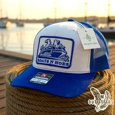 Retro Stepbrothers Boats N Hoes Embroidered Patch Richardson 112 Trucker Hat