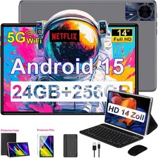 2026 Newest 14in/10in Tablet 8-Core 22/12GB RAM 256GB ROM 5G Wifi Tablet Tiktok