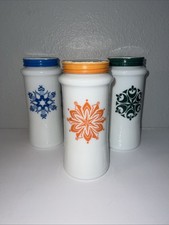 Vintage Opaline? Milk Glass? Large Jars Set Of 3 Rare 8&rdquo;