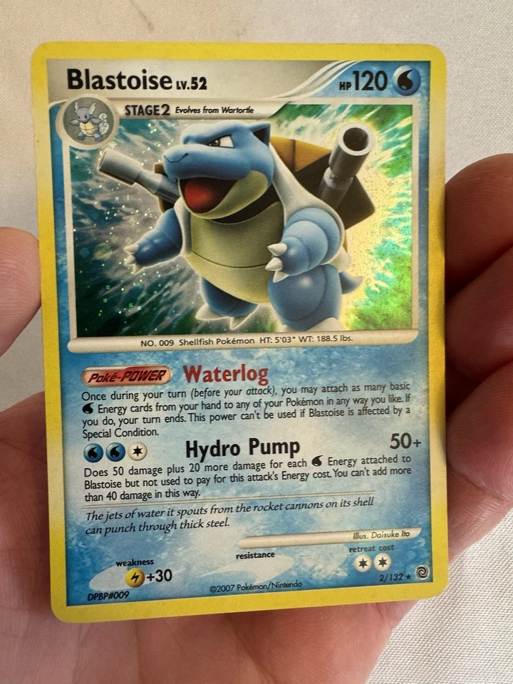 2007 Pokemon - Blastoise Holo Rare Diamond & Pearl Secret Wonders 2/132 Nintendo - Image 3 of 4