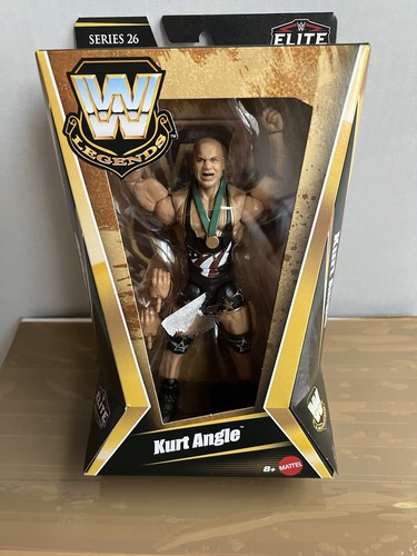 WWE Elite Legends 6'' Kurt Angle Actionfigur & Zubehör, Serie 26 Set
