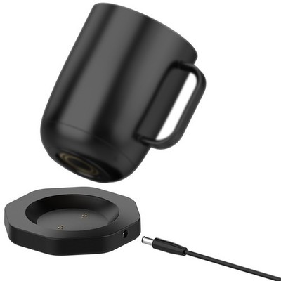 Kompakte schwarze Ladestation für Ember Temperaturregelung Smart Mug passt auf jeden Schreibtisch