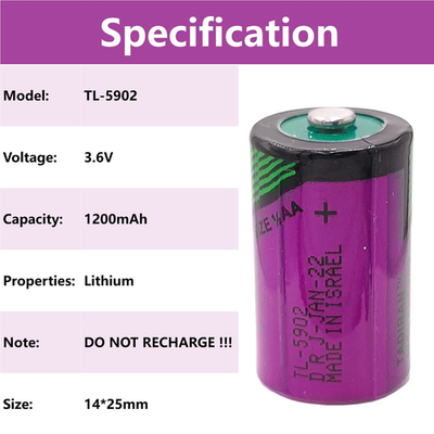 #ad 3.6V Tadiran TL 5902 quot;1 2 AAquot; 1200mah Lithium Battery TL5902 battery $4.99