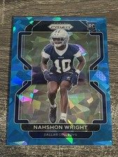 Nahshon Wright 2021 Prizm BLUE ICE Rookie #438 (63/99) NM-MINT Cowboys RC SP