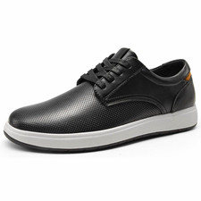Bruno Marc Men's Black Casual Dress Oxford Sneakers Size 13 New in Box