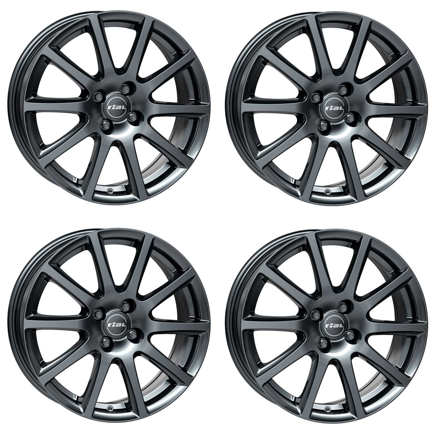 4 Rial Milano wheels 7.0Jx17 ET44 4x108 TITA for FORD Fiesta Focus Fusion KA