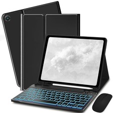 Bxomteng Keyboard Case for Samsung Galaxy Tab A11 Plus 2025 / 11 inch, Black