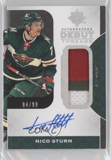 2019 Ultimate Collection Debut Threads 94/99 Tier 1 Nico Sturm Patch Auto 0lb7