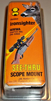 IRONSIGHTER MMWA WEAVER STYLE ADPTER RAIL & RINGS FOR MUZZLE MASTER BASE - NOS -
