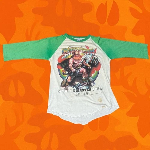 Molly Hatchet Tour Shirt World Disaster Jersey 1970s vintage concert t-shirt, vintage, single stitch, B+ condition