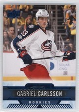 2017-18 Upper Deck Overtime Rookies Blue Foil Gabriel Carlsson #57 0c3