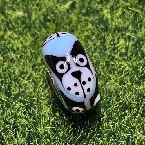 Trollbeads Sky Pup Doggie Armadillo Unique glass bead OOAK - Picture 4 of 5