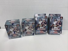 Lot Of 4 Bundle 2025 Topps Chrome NFL Value 2 Blaster Box + 2 Hanger Box Sealed